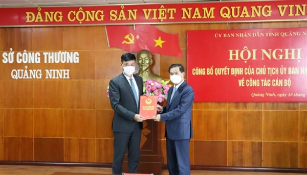 Ông Phạm Duy Thanh làm Phó Giám đốc Sở Công Thương Quảng Ninh