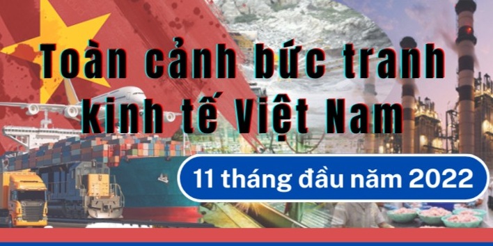 Toàn cảnh bức tranh kinh tế Việt Nam 11 tháng đầu năm 2022