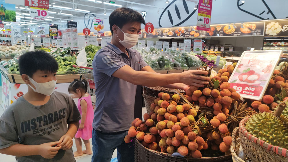 Bắc Giang: Một số siêu thị, hệ thống bán lẻ chung tay tiêu thụ vải thiều
