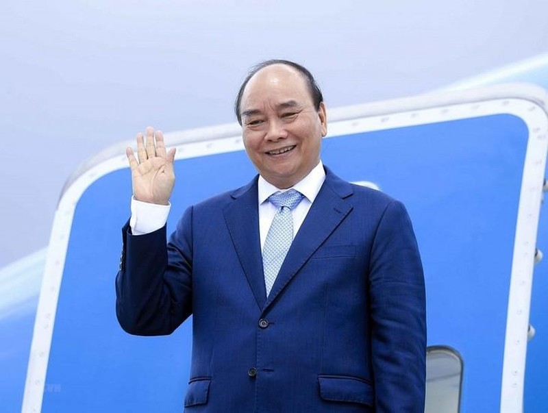 Chủ tịch nước Nguyễn Xuân Phúc rời Hà Nội thăm Hàn Quốc