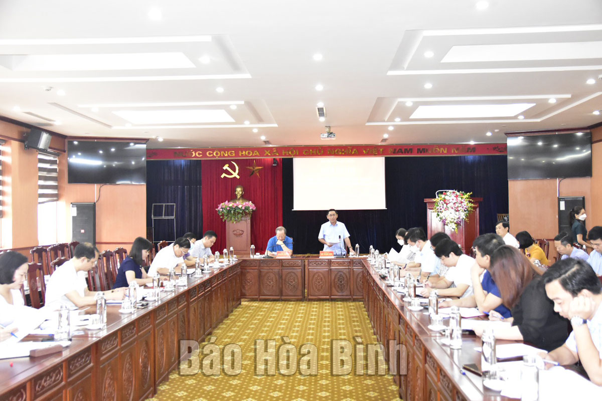 Hòa Bình: Huyện Lạc Thuỷ họp bàn giải phóng mặt bằng các công trình, dự án trọng điểm trên địa bàn