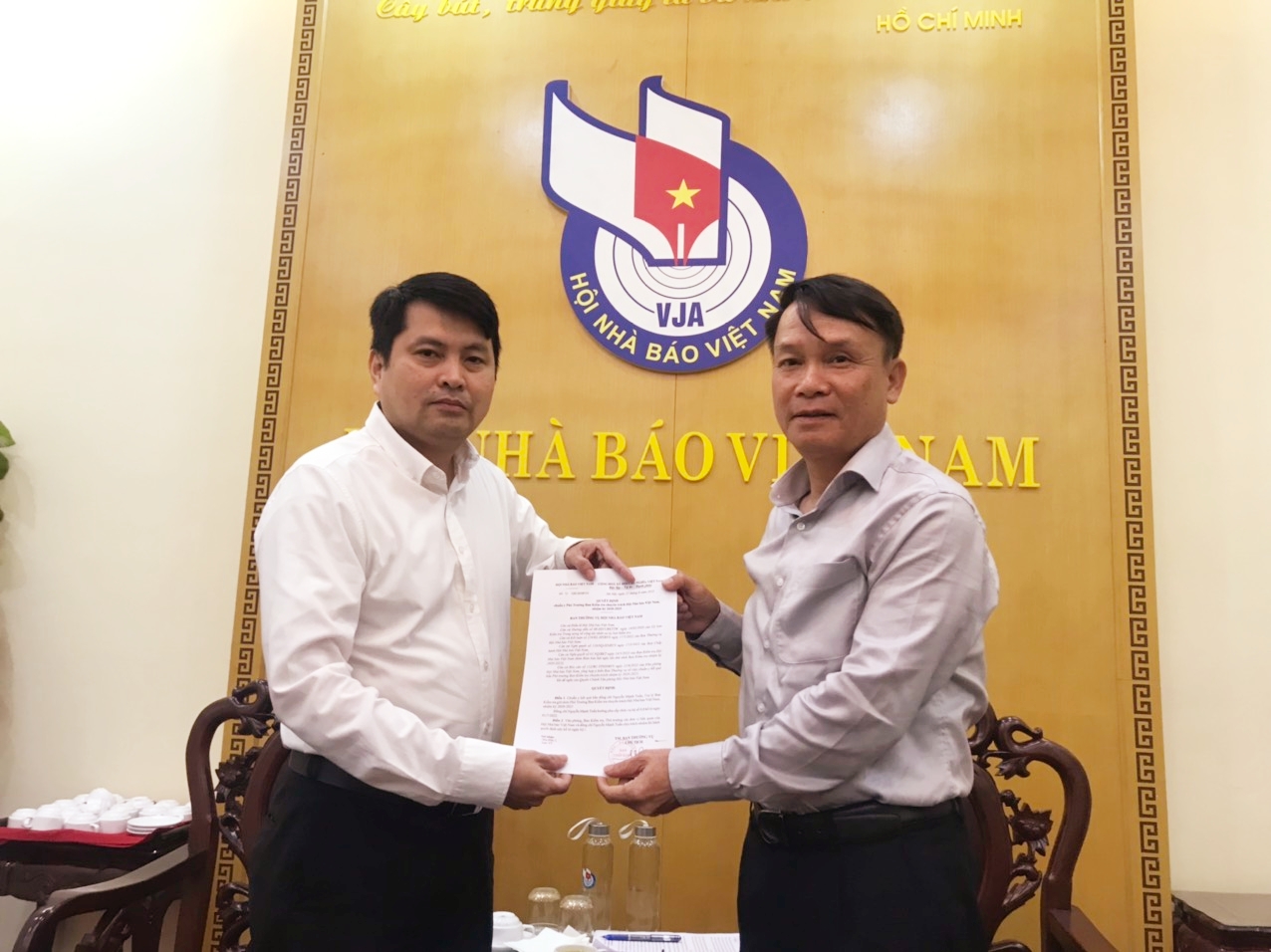 Hội Nhà báo Việt Nam công bố các quyết định về công tác cán bộ