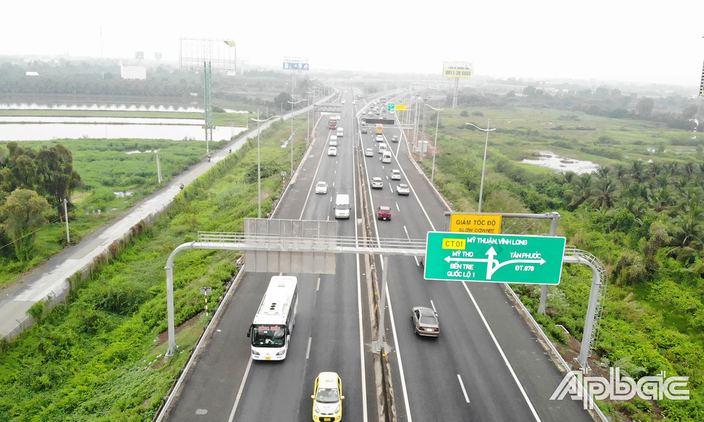 Tiền Giang: Cao tốc Trung Lương - Mỹ Thuận thu phí thử nghiệm không thu tiền từ 14 giờ ngày 23-6