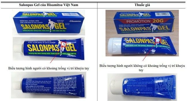 Bộ Y tế cảnh báo thuốc Salonpas Gel giả bán tràn lan trên mạng xã hội