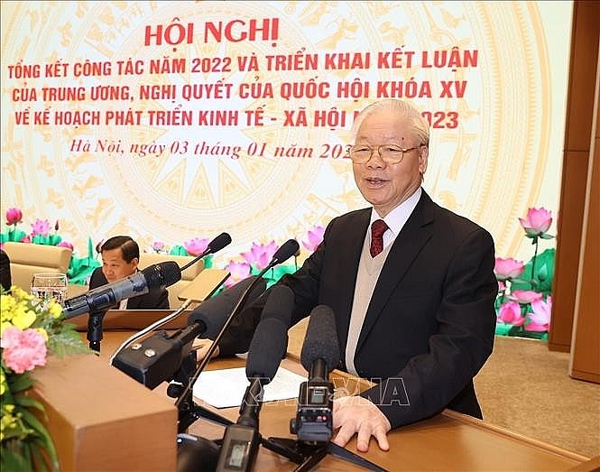 Tổng Bí thư Nguyễn Phú Trọng: ''Việt Nam là điểm sáng trong bức tranh nhiều màu xám của kinh tế toàn cầu''