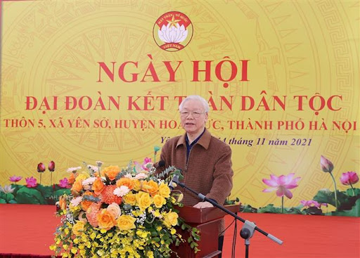 Tổng Bí thư Nguyễn Phú Trọng dự Ngày hội Đại đoàn kết toàn dân tộc