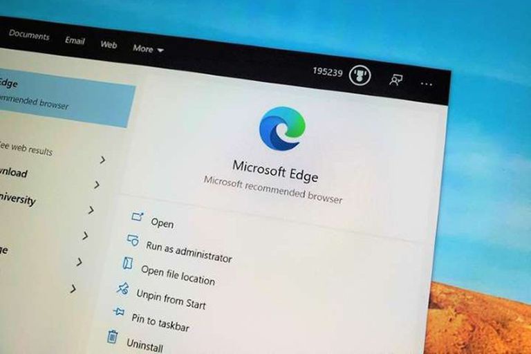 Trình duyệt Microsoft Edge đã được tích hợp dịch vụ VPN